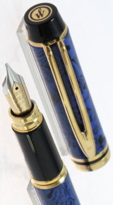 PENNA STILOGRAFICA WATERMAN MOD.STAINLESS STELL GT CON FINITURE DORATE  CONFEZIONATA IN ELEGANTE ASTUCCIO